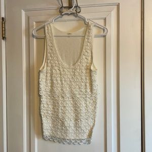 J crew Eyelet Tank S